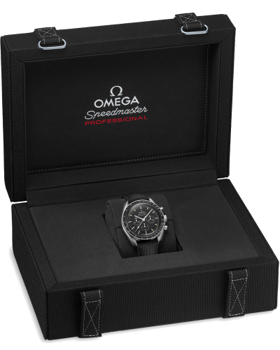 Omega Moonwatch Professional Co-Axial Master Chronometer Chronograph 42 mm with Hesalite Glass - Steel on Nylon Strap (watches)